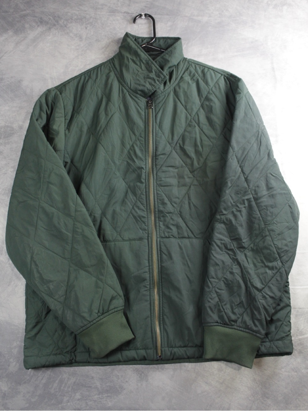 Men's Quilted Field Jacket in Dark Green